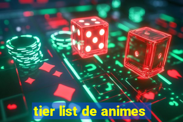 tier list de animes